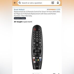 Nettech Universal Remote Control with voice control